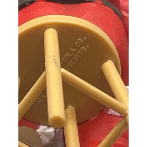 Christmas ornament Trimming A Tree coca cola 1990 bunny stool 4" red white READ - Picture 7 of 8